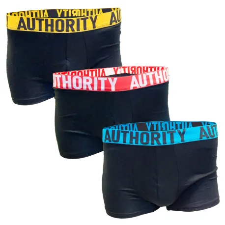 Pánske boxerky AUTHORITY B - BAPE 3PCK BLK MIX GUM