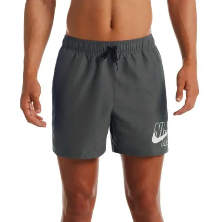 Pánske plavky NIKE SWIM LOGO LAP 5 inch -IRON GREY