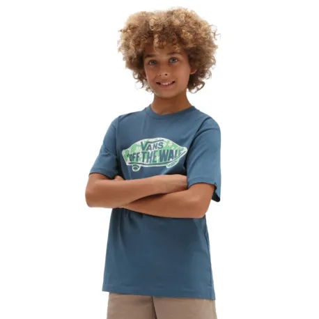 Chlapčenské tričko s krátkym rukávom VANS BY OTW LOGO FILL BOYS-TEAL-WATERFALL