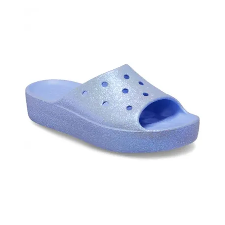 Dámske šlapky (plážová obuv) CROCS Classic Platform Glitter Slide W moon jelly