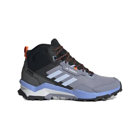 Pánska členková turistická obuv ADIDAS Terrex AX4 Mid GTX silver violet blue dawn core black