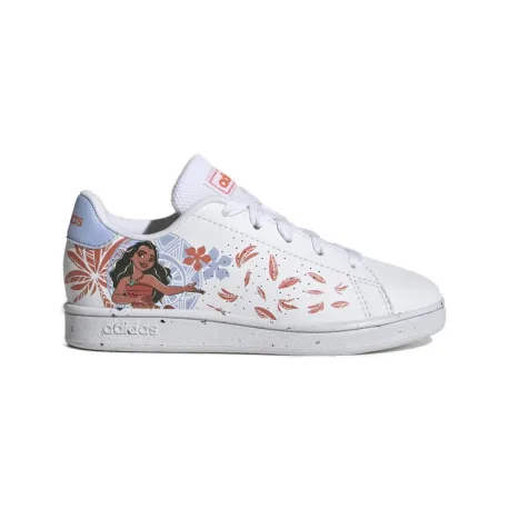 Dievčenská rekreačná obuv ADIDAS Advantage Moana cloud white semi impact orange blue dawn