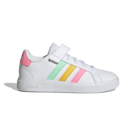Dievčenská rekreačná obuv ADIDAS Grand Court cloud white pulse mint beam pink