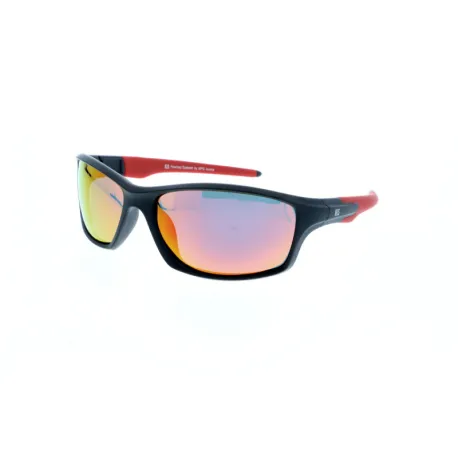 Slnečné okuliare H.I.S. POLARIZED HPS97101-2, black, smoke with red mirror POL, 64-16-134