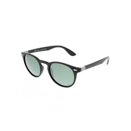 Slnečné okuliare H.I.S. POLARIZED HPS08118-1, black, green with silver flash POL, 48-21-144