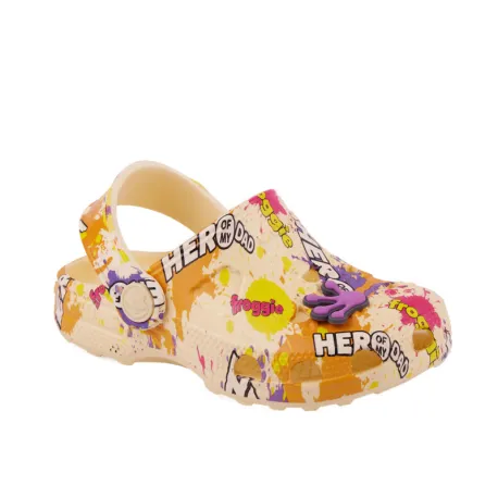 Detské kroksy (rekreačná obuv) COQUI Little Frog + Amulet pastel yellow hero splash