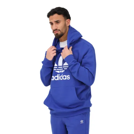Pánska mikina s kapucňou ADIDAS ORIGINALS TREFOIL HOODY-Blue