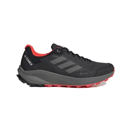 Pánska bežecká trailová obuv ADIDAS Terrex Trail Rider GTX core black grey four solar red