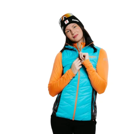Dámska vesta na skialp EVERETT SkiToura PRIMALOFT vest W blue