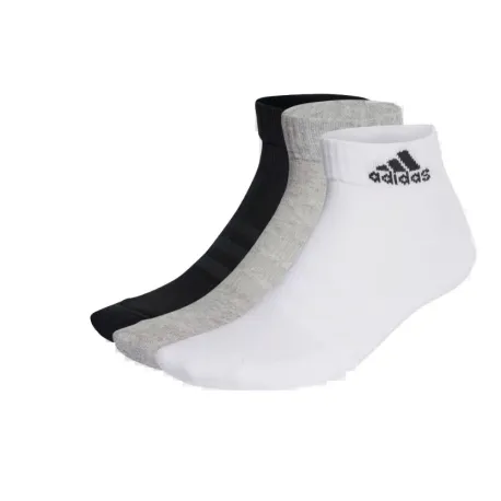 Ponožky ADIDAS 3 PACK-C SPW ANK-MGREYH WHITE BLACK