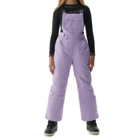 Dievčenské lyžiarske nohavice 4F JUNIOR TROUSERS FNK-JAW23TFTRF354-52S-LIGHT VIOLET