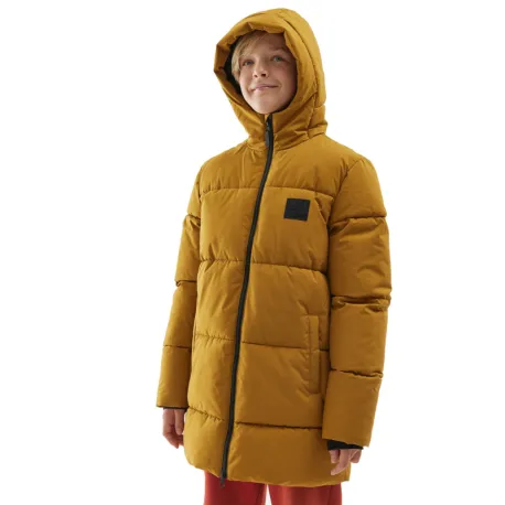 Chlapčenská bunda 4F JUNIOR DOWN JACKET-JAW23TDJAM275-82S-LIGHT BROWN