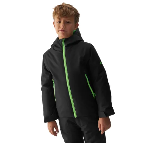 Chlapčenská lyžiarska bunda 4F JUNIOR TECHNICAL JACKET-JAW23TTJAM297-21S-BLACK