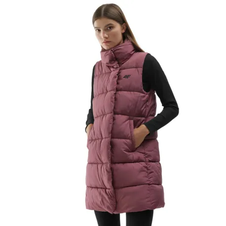 Dámska vesta 4F VEST-AW23TVESF076-53S-DARK PINK