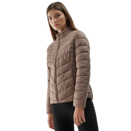 Dámska bunda 4F DOWN JACKET-AW23TDJAF224-82S-LIGHT BROWN