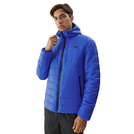 Pánska turistická bunda 4F DOWN JACKET-AW23TDJAM245-36S-COBALT