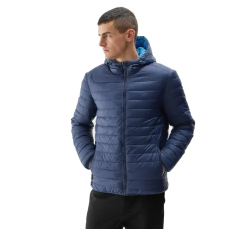 Pánska turistická bunda 4F DOWN JACKET-AW23TDJAM242-31S-NAVY