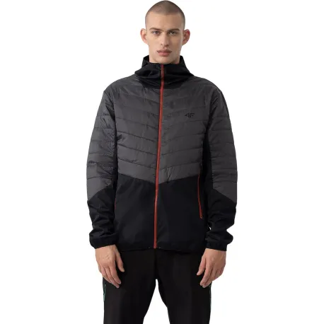 Pánska turistická bunda 4F TECHNICAL JACKET-AW23TTJAM310-22S-ANTHRACITE