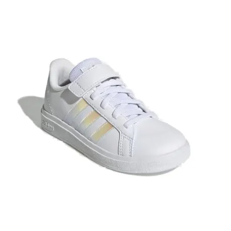 Dievčenská rekreačná obuv ADIDAS GRAND COURT 2.0 EL FTWWHT IRIDES FTWWHT