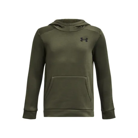 Chlapčenská zateplená mikina s kapucňou UNDER ARMOUR UA Armour Fleece Graphic HD-GRN