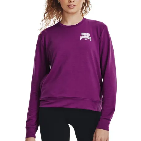 Dámska mikina UNDER ARMOUR UA Rival Terry Graphic Crew-PPL