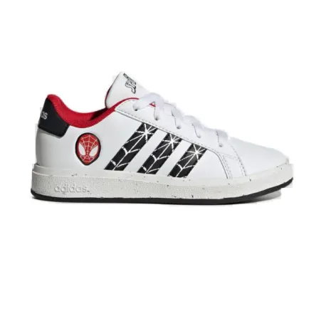 Chlapčenská rekreačná obuv ADIDAS Grand Court X Marvel Spider-man white core black scarlet