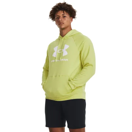 Pánska zateplená mikina s kapucňou UNDER ARMOUR UA Rival Fleece Logo HD-YLW