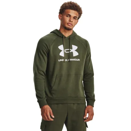 Pánska zateplená mikina s kapucňou UNDER ARMOUR UA Rival Fleece Logo HD-GRN