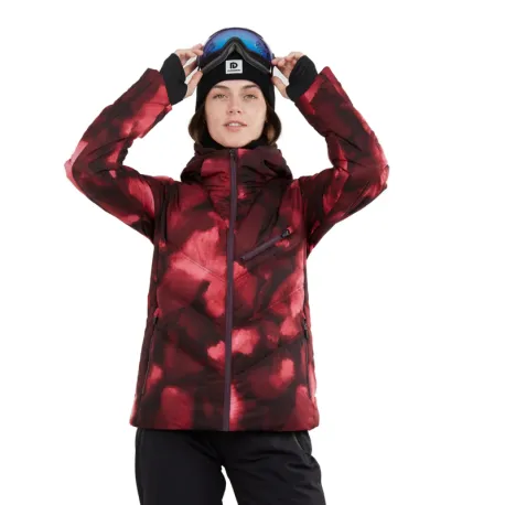 Dámska lyžiarska bunda FUNDANGO Elyra Padded Jacket-293-pomegranate
