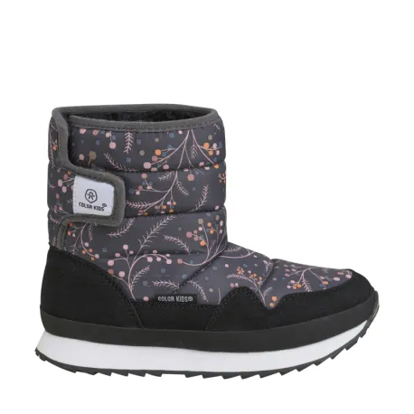 Dievčenské vysoké zimné topánky COLOR KIDS Boots W. 1 velcro, phantom