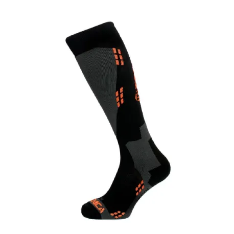 Lyžiarske podkolienky (ponožky) TECNICA Wool ski socks, black orange