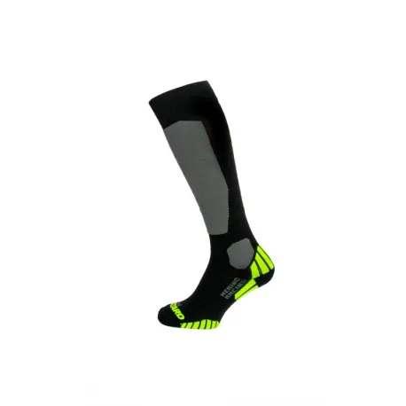 Lyžiarske podkolienky (ponožky) BLIZZARD Merino Racing ski socks, black yellow