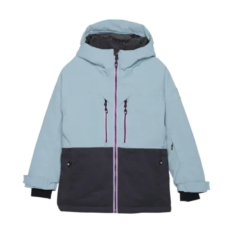 Chlapčenská lyžiarska bunda COLOR KIDS Jr. Ski Jacket - Colorblock, stone blue