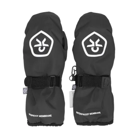 Detské lyžiarske rukavice palčiaky COLOR KIDS Mittens-Waterproof-140-Black