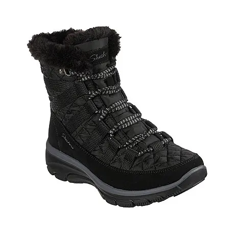 Dámske vysoké zimné topánky SKECHERS Easy Going Moro Street black