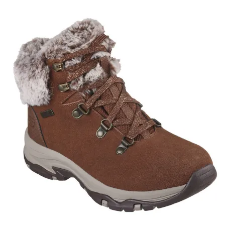 Dámske členkové zimné topánky SKECHERS Trego Falls Finest chestnut