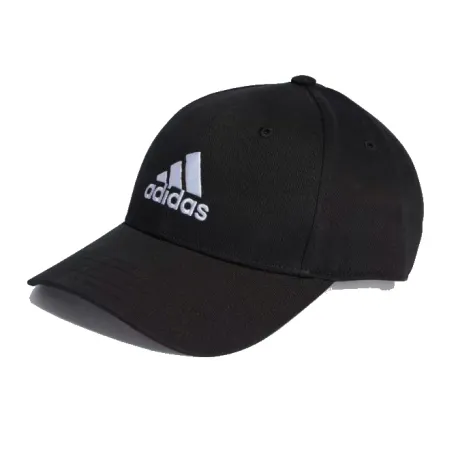 Detská šiltovka ADIDAS BBALL CAP COT BLACK WHITE Kids