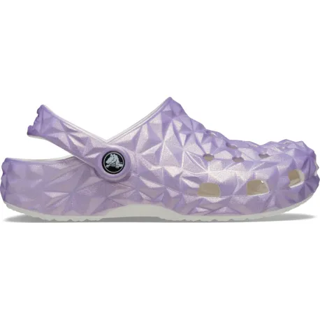 Dievčenské kroksy (rekreačná obuv) CROCS Classic Iridescent Geo CGK white