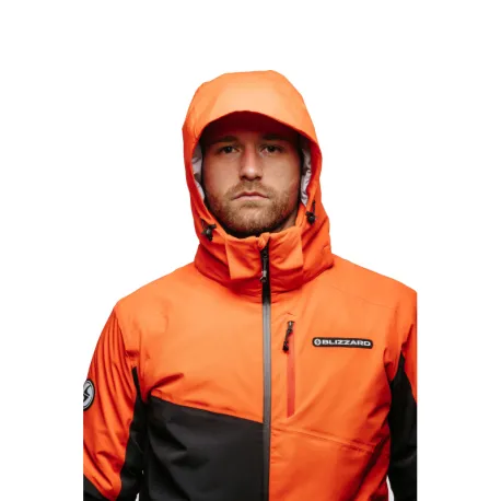 Pánska lyžiarska bunda s kapucňou BLIZZARD Ski Jacket Berwang, cherry red black