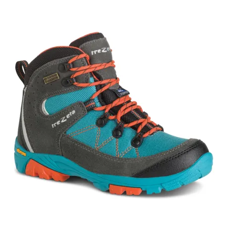 Juniorská vysoká turistická obuv TREZETA Cyclone Wp Jr, Teal Orange