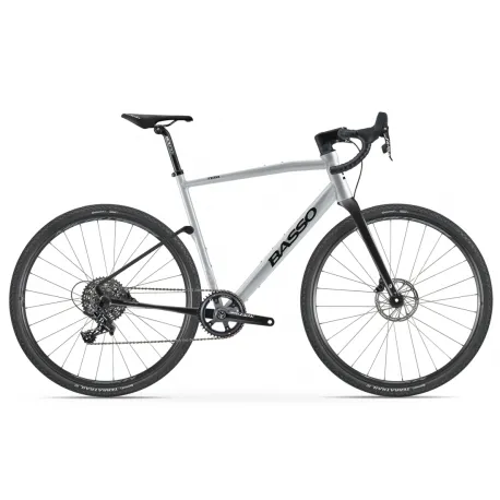 Gravel bicykel BASSO Tera, silver, Sram Apex, Microtech MX25