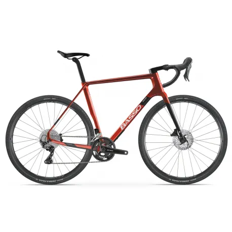 Gravel bicykel BASSO Palta, candy red, Shimano GRX 800 2x11, Microtech MX25