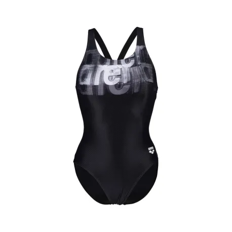 Dámske plavecké jednodielne plavky ARENA WO OVERLAP SWIMSUIT V BACK LB