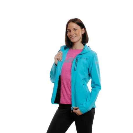 Dámska turistická bunda EVERETT LightSoftshell W blue