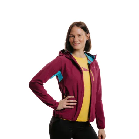 Dámska turistická bunda EVERETT LightSoftshell W fuchsia