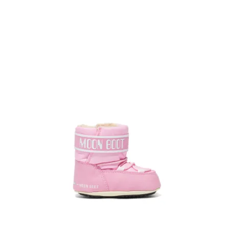 Detské členkové zimné topánky MOON BOOT CRIB NYLON, 004 light pink
