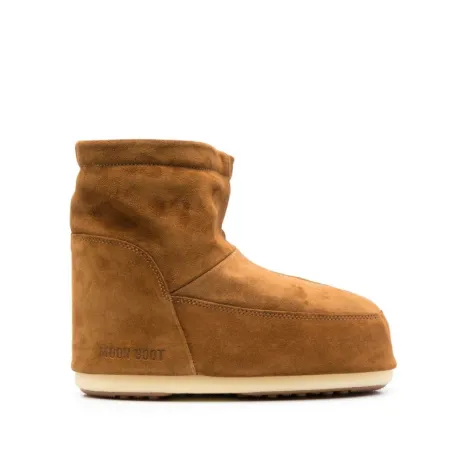 Členkové zimné topánky MOON BOOT ICON LOW NOLACE SUEDE, 002 cognac