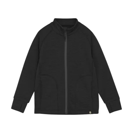 Juniorská flisová mikina so zipsom COLOR KIDS Fleece Jacket - Striped-741817.1919-Phantom