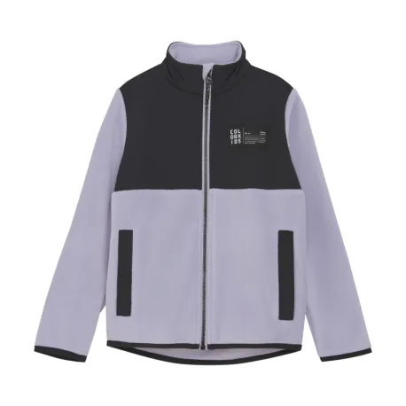 Dievčenská flisová mikina so zipsom COLOR KIDS Fleece Jacket -741809.6053-Languid Lavender