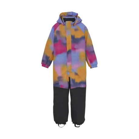 Dievčenský zimný overal COLOR KIDS Coverall - AOP W. Contrast-741651.5214-Lilac chiffon